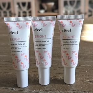 Feel Bright squalane facial oil travel size x3
